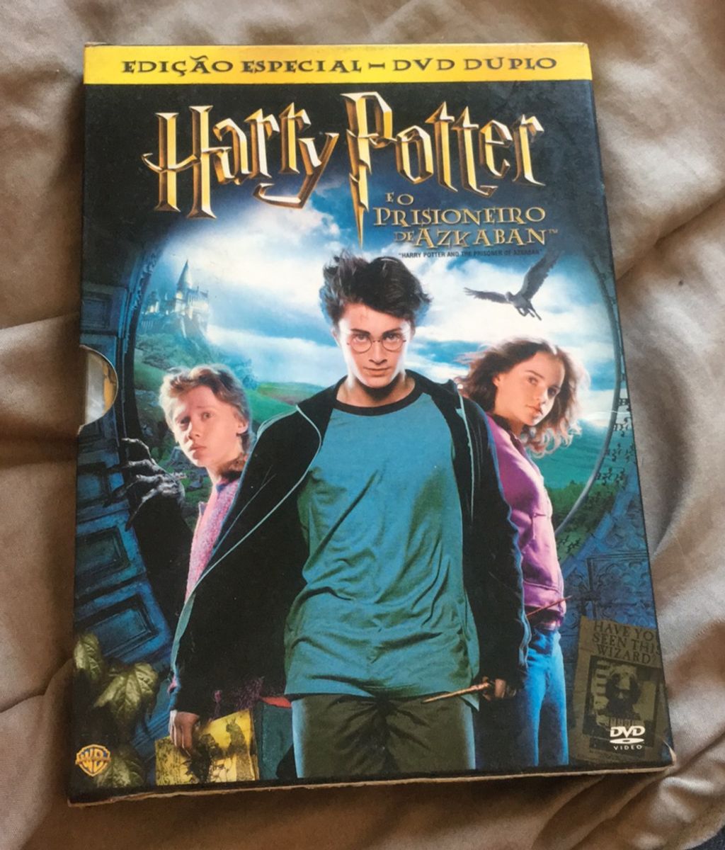 Dvd Duplo Harry Potter e O Prisioneiro de Azkaban Filme e Série Harry Potter Usado