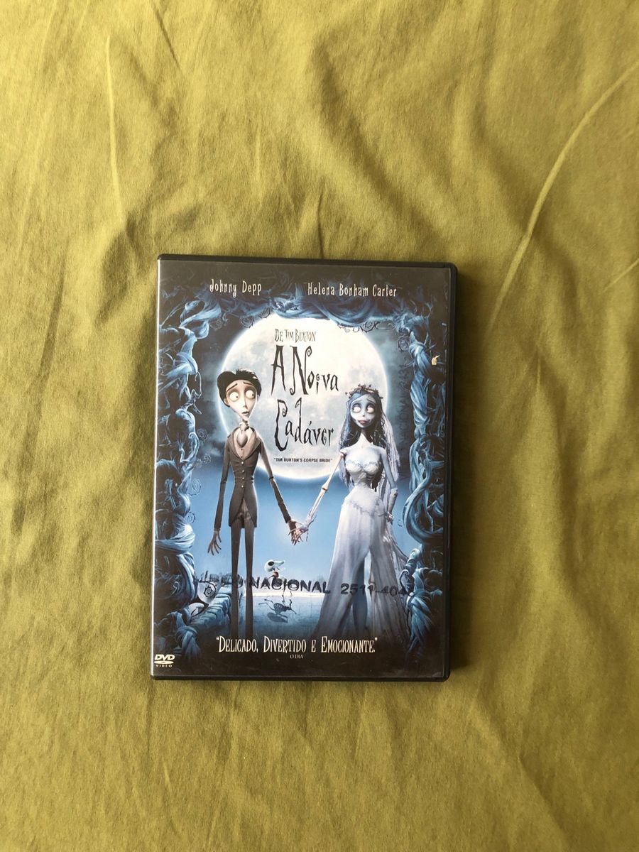 Dvd Filme a Noiva Cadáver Tim Burton Versão Locadora | Item de Música ...