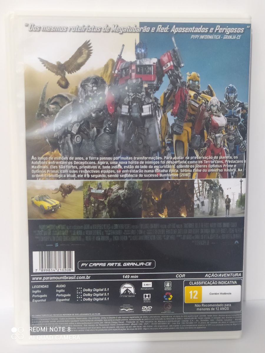 Transformers 1 2 3 4 E 5 Dvd Originais Lacrados