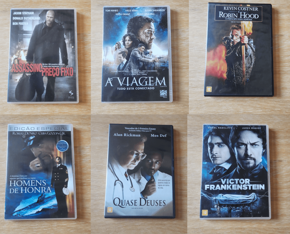 Dvd, Filmes, Kit 6 Títulos - Original | Filme e Série Usado 86731151 ...