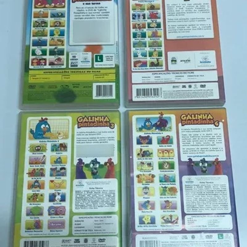 Dvds Galinha Pintadinha, Coleção Completa, Item Infantil Dvd Video Usado  51974289