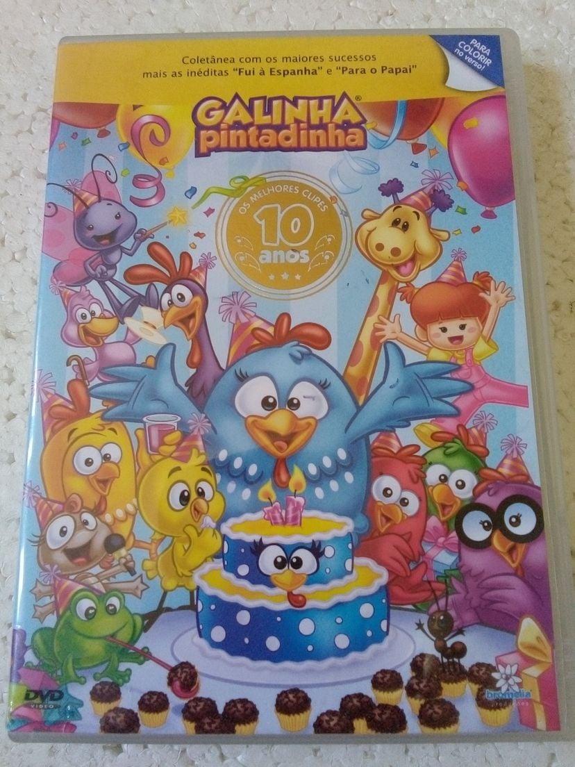 Dvd Galinha Pintadinha Os Melhores Clipes 10 Anos Dvd Nacional e ...