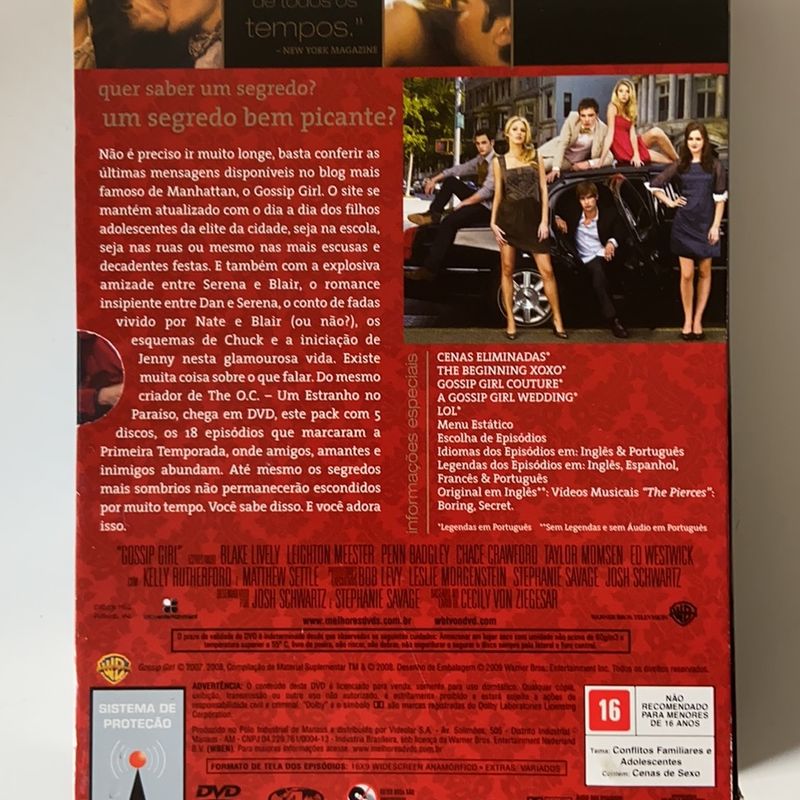 Gossip Girl The Complete First Season 1 - 2008 DVD (5-Disc Set