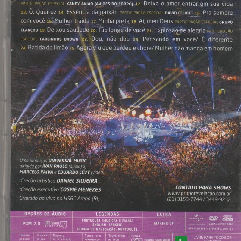 Dvd Grupo Revelação 360° Ao Vivo 2012 Seminovo, Original