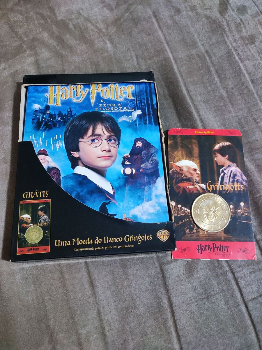 Dvd Harry Potter+ Moeda | Filme e Série Dvd Usado 59851818 | enjoei