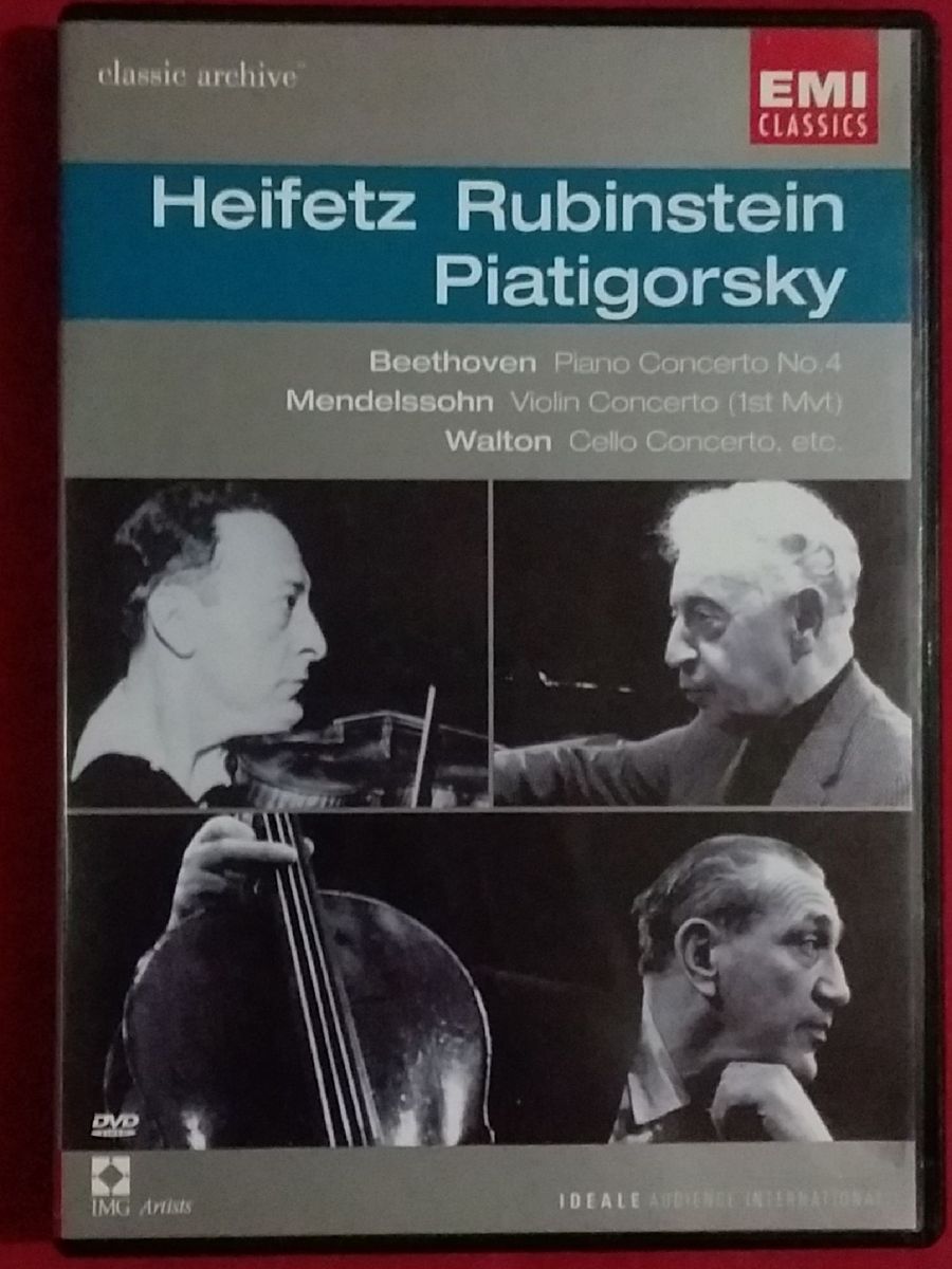 Dvd Heifetz, Rubinstein, Piatigorsky - Classic Archive. - CLÁSSICO