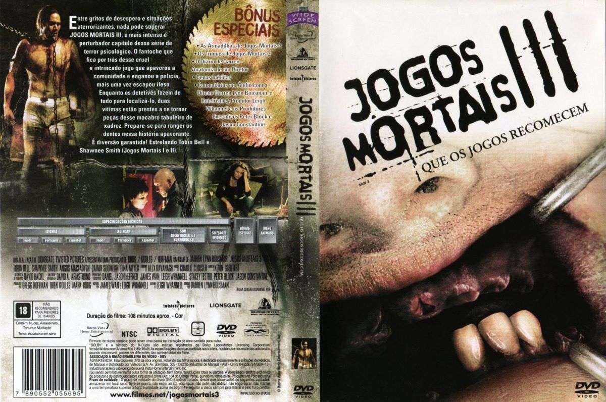 DVD Jogos Mortais 3