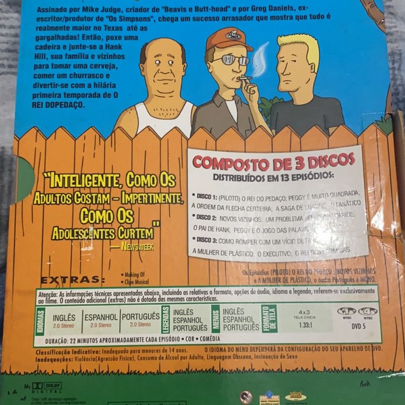 Dvd King Of The Hill - O Rei do Pedaço - Box 1a Temporada Completa