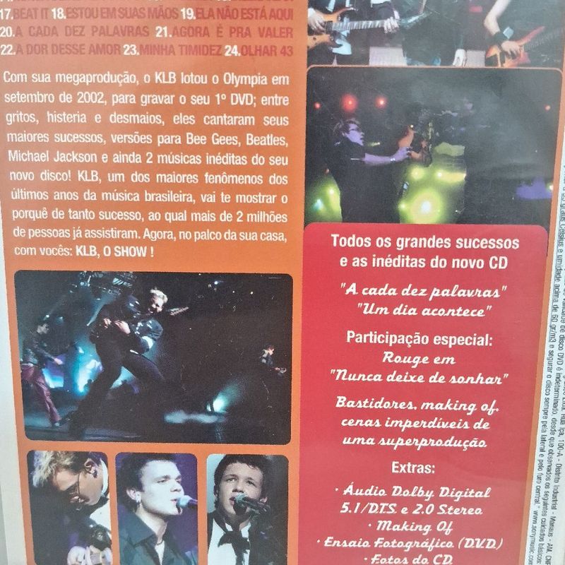 Dvd Klb O Maior Show Pop do Brasil | Dvd Usado 108536266 | enjoei