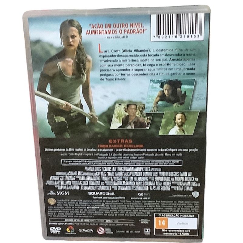 DVD - Lara Croft: Tomb Raider: A Origem da Vida