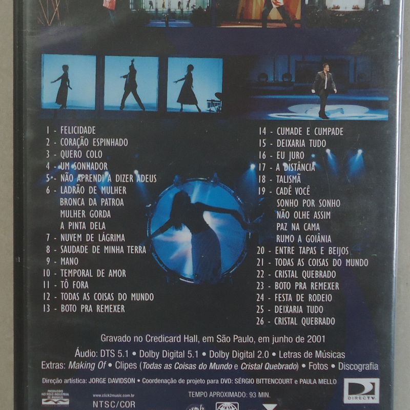 Dvd Leonardo 2002 Todas As Coisas do Mundo, Original Seminovo