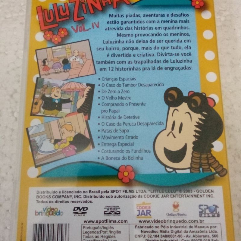 Dvd Luluzinha Vol. Iv Dvd Nacional e Original | Spot Films Usado