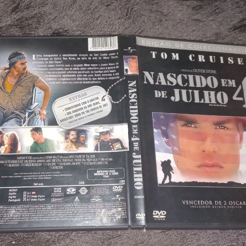 Dvd Nascido em 4 de Julho | Dvd Usado 69517188 | enjoei