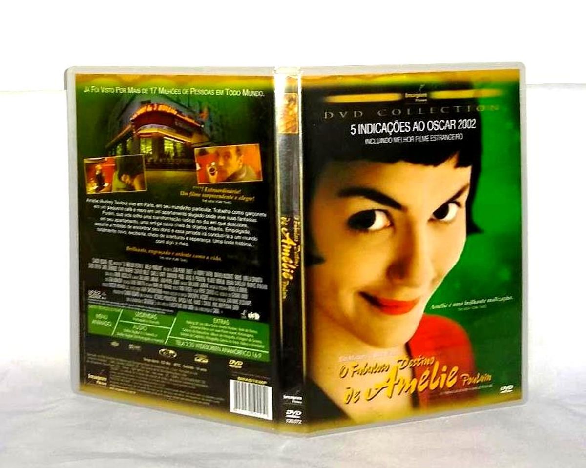 Dvd O Fabuloso Destino De Amélie Poulain 2001 Novo Original Filme E Série Victoires 