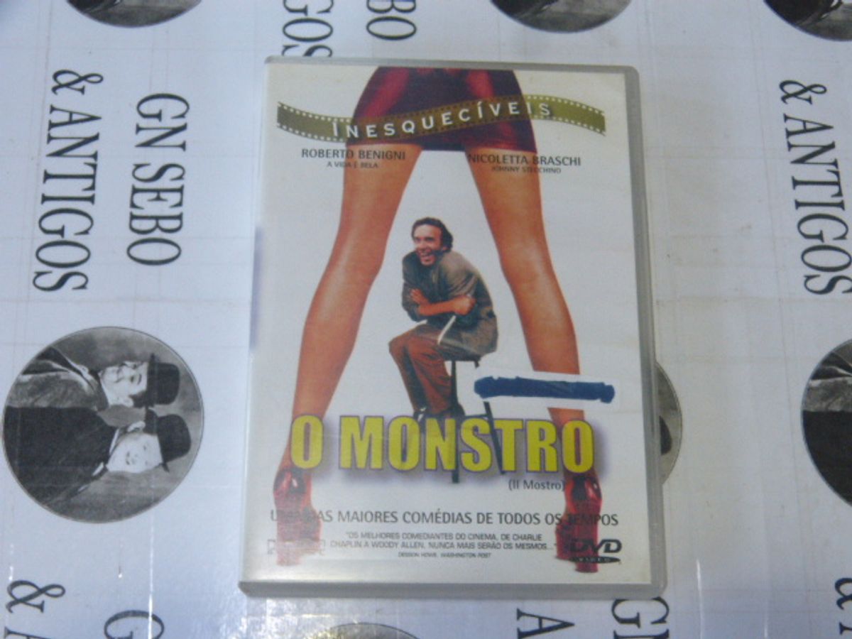 Dvd O Monstro Robert Benigni Etiqueta Rasurada Na Capa | Filme e Série ...