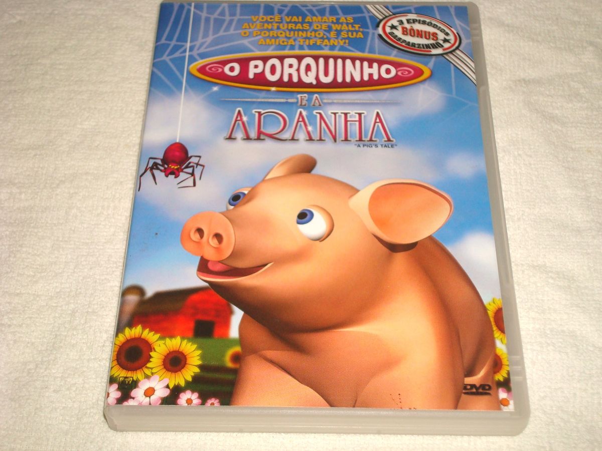 Dvd O Porquinho e a Aranha + 3 Episódios do Gasparzinho Dvd Nacional e ...