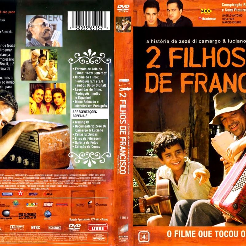 Dvd Original 2 Filhos de Francisco | Filme e Série Dvd Usado 26026900 |  enjoei
