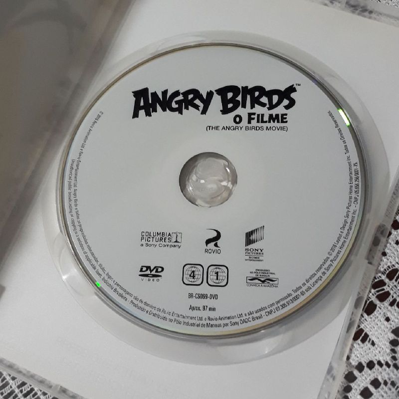 Dvd Angry Birds O Filme - Lacrado - Desenho Animado Original.