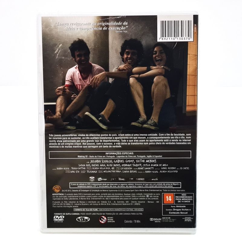 Dvd Os 3 Lacrado / Nando Olival Juliana Schalch Victor Mendes