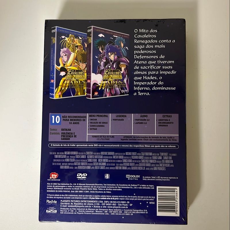 Dvd - Os Cavaleiros do Zodíaco - Hades: a Saga do Santuario - O