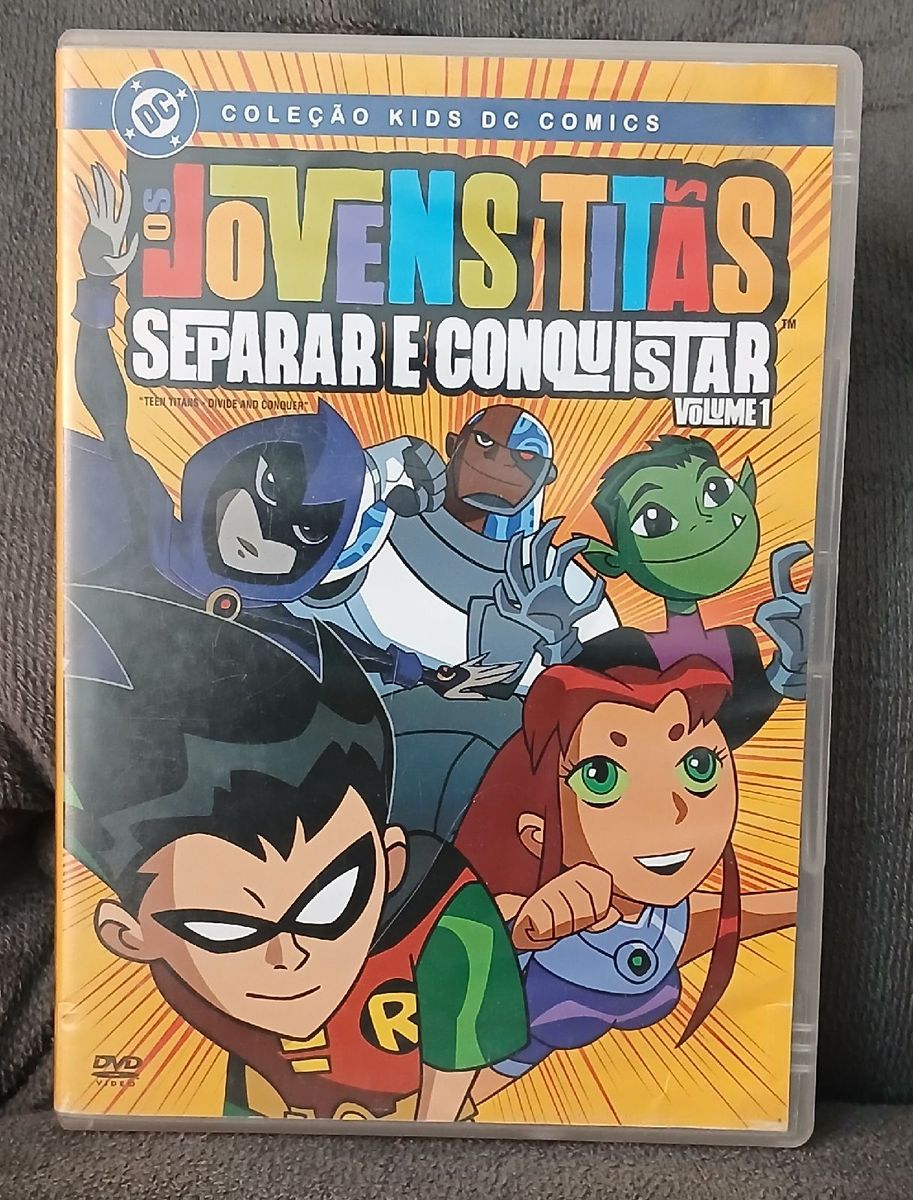 Dvd Os Jovens Titãs Separar e Conquistar Volume 1 Coleção Kids Dc