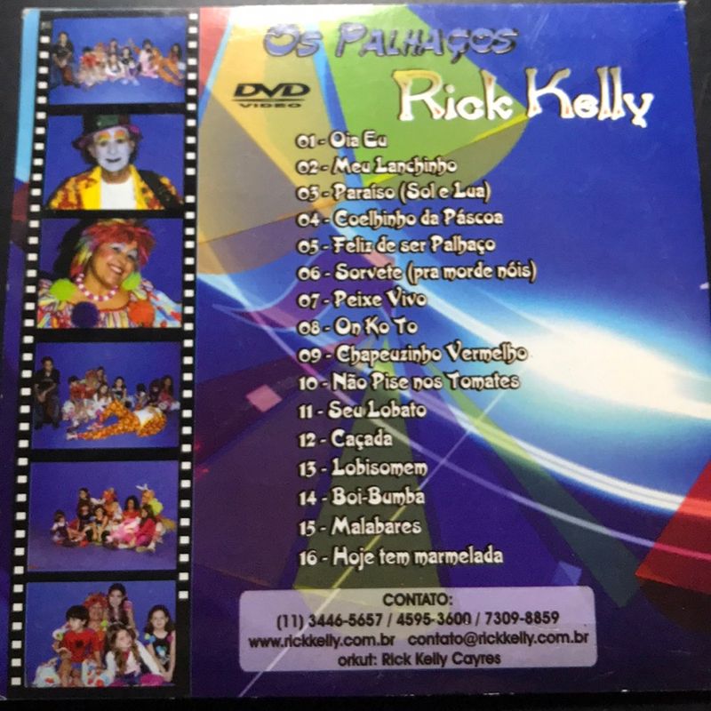 Dvd Os Palhaços Rick Kelly | Dvd Usado 93039384 | enjoei