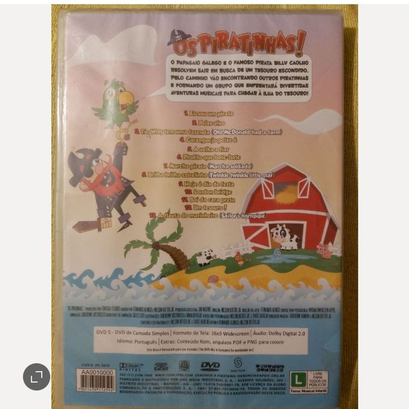 Dvd Novo Pras Crianças Aprenderem As Primeiras Palavras de Inglês