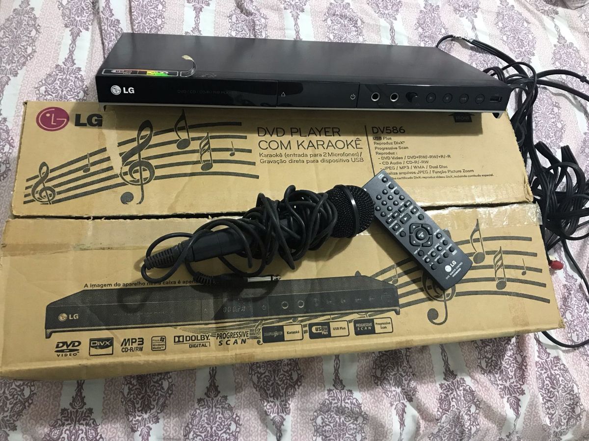 Dvd Player com Karaokê Lg Dv586 TV e Display Lg Usado 30559912 enjoei