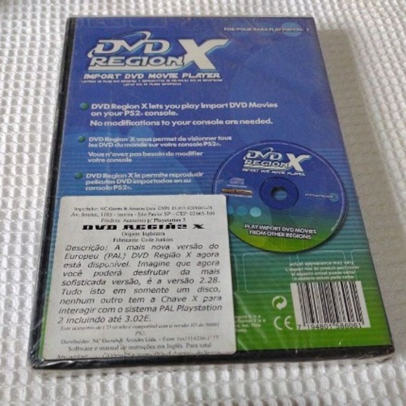 Dvd Playstation 2 Region X Lacrado Import movie player