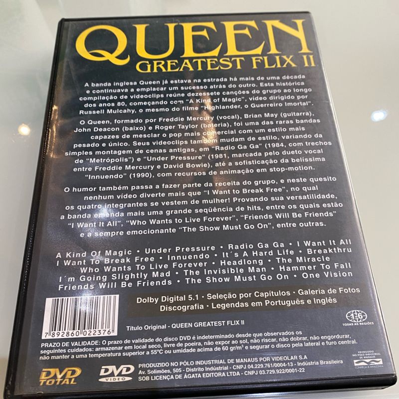 Dvd Queen - Greatest Flix - Dvd Total - Novo Lacrado em Promoção na  Americanas