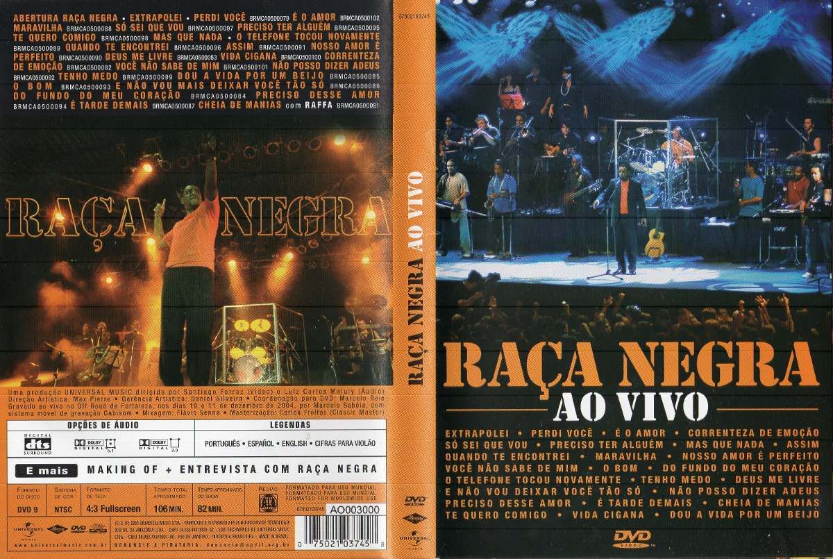 Dvd Raça Negra Ao Vivo Fortaleza 2005 Item de Música Usado 63938820 enjoei