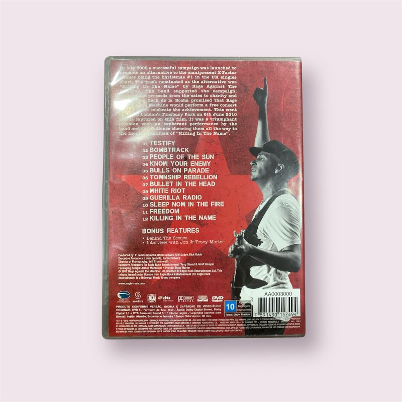 Dvd Rage Against The Machine Live Finsbury Park | Usado
