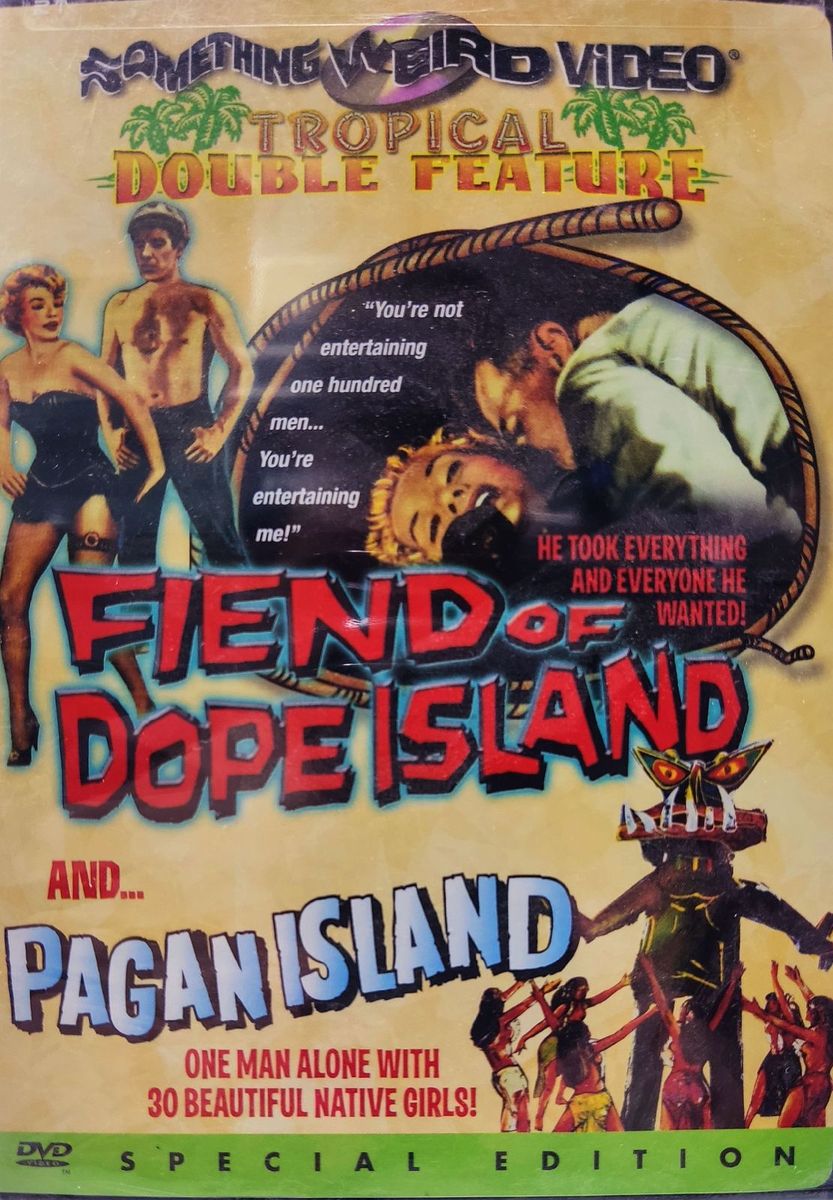 Dvd (região 1) 2 Filmes Fiend Of Dope Island & Pagando Island Novo ...