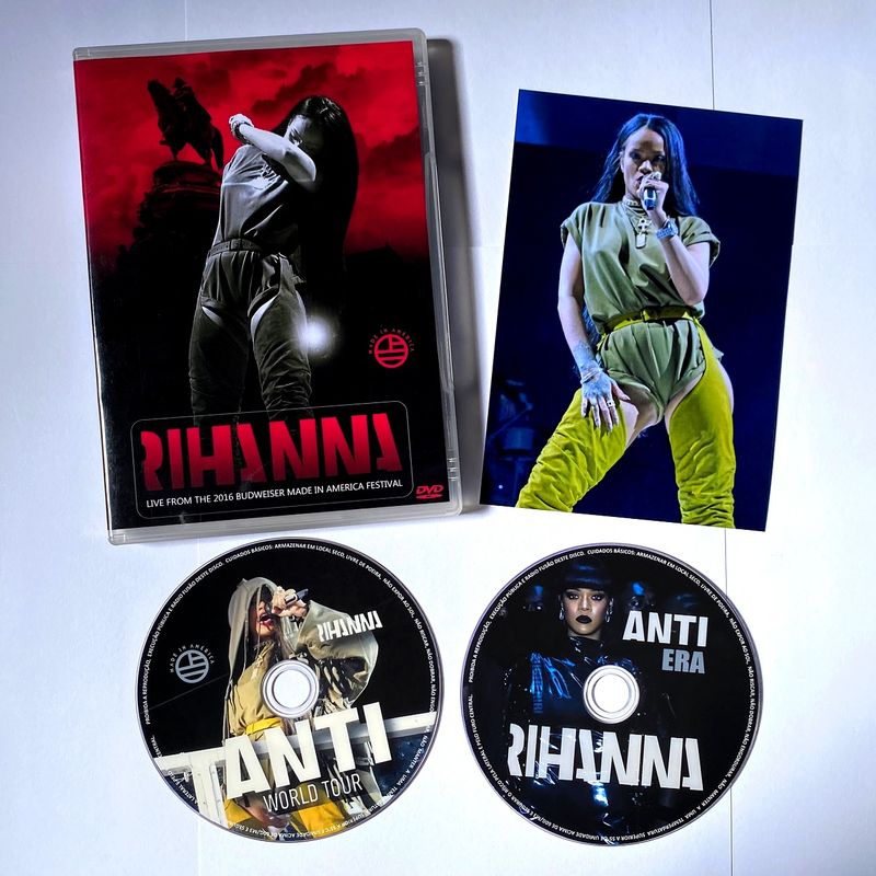 Dvd Rihanna Rock In Rio 2011 DVD Rihanna Rock in Rio 2015 DVD Rihanna Anti  Tour Budweiser Made in America Festival 2016 DVD Rihanna Savage Show  legendados