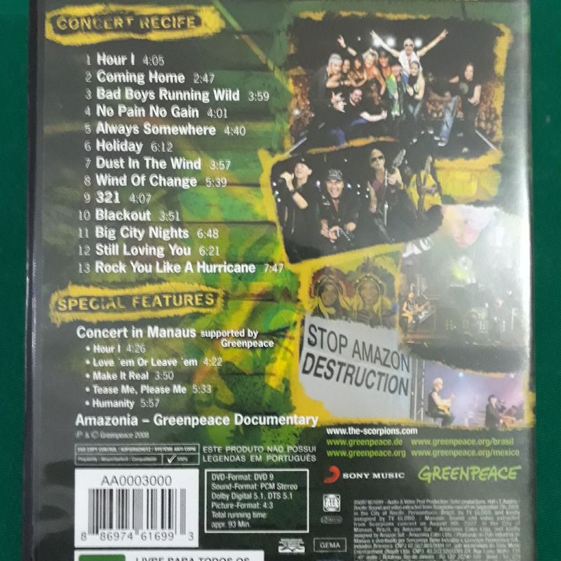 (未使用･未開封品)AMAZONIA-LIVE IN THE JUNGLE [DVD] Amazon.co.jp: Amazonia: Live in the Jungle [DVD] : Scorpions