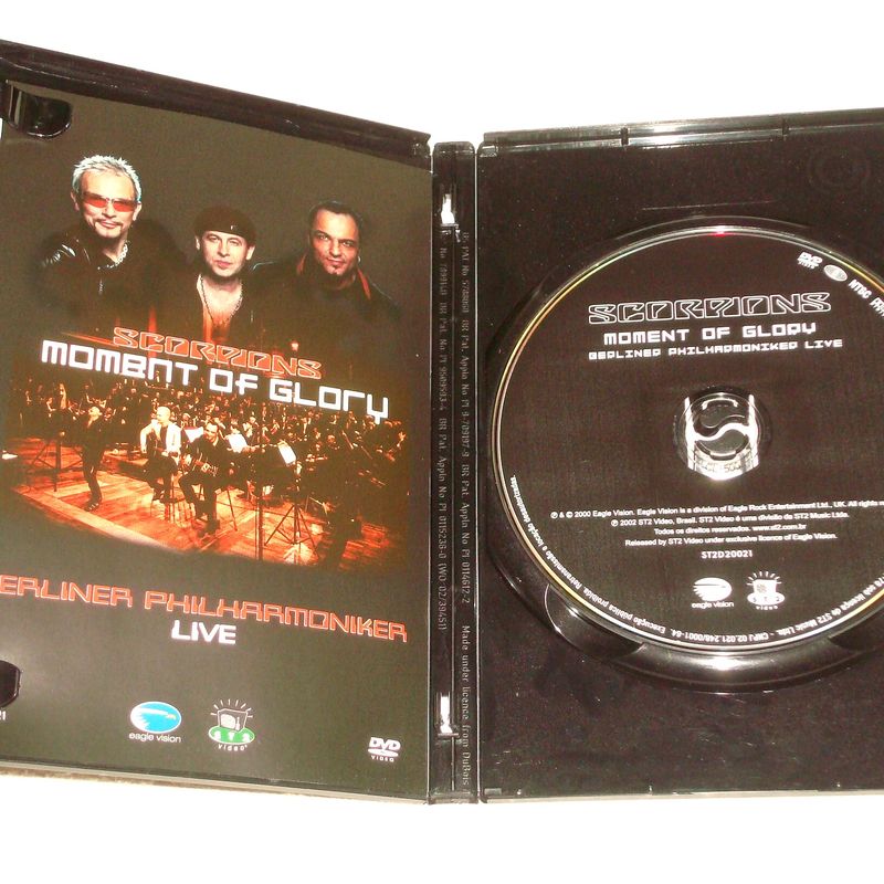 Dvd Scorpions Moment Of Glory Dvd Nacional e Original | St2 Eagle Vision  Usado 64048720 | enjoei