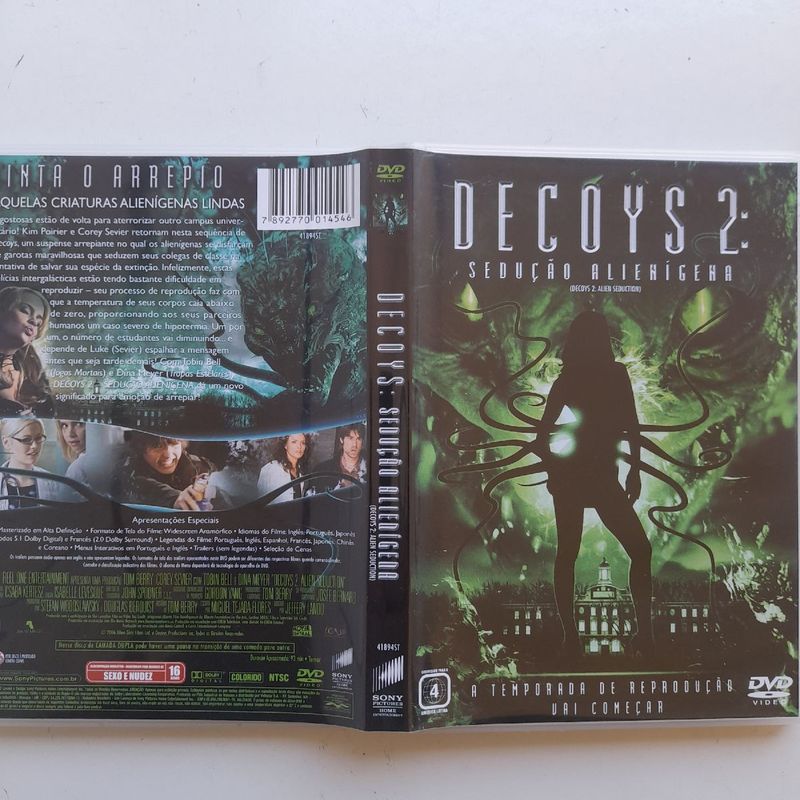 Decoys 1 E 2 Seducao Alienigena Dvd Original Lacrado