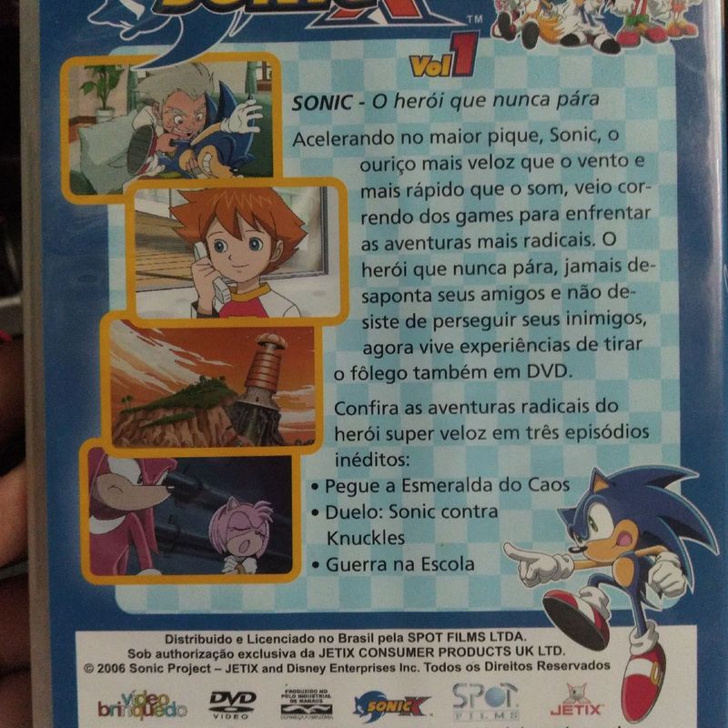 Dvd Desenho - Sonic x Vol.1 em Promoção na Americanas