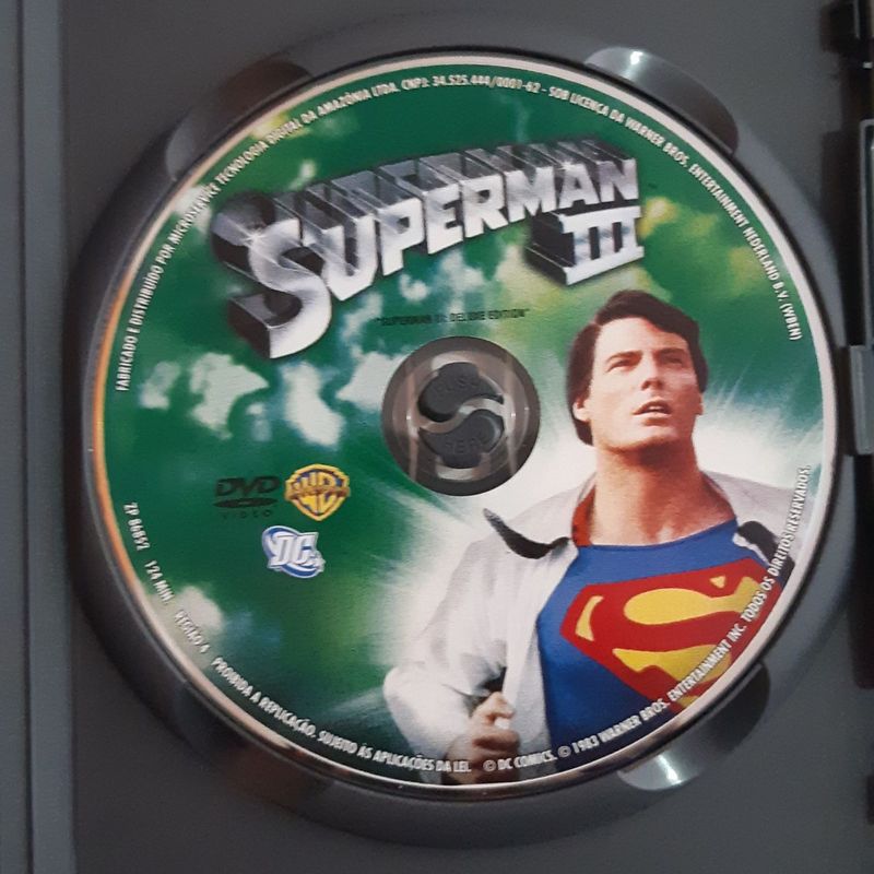 Dvd superman iii filme. (dvd) - WARNER HOME VIDEO - Filmes