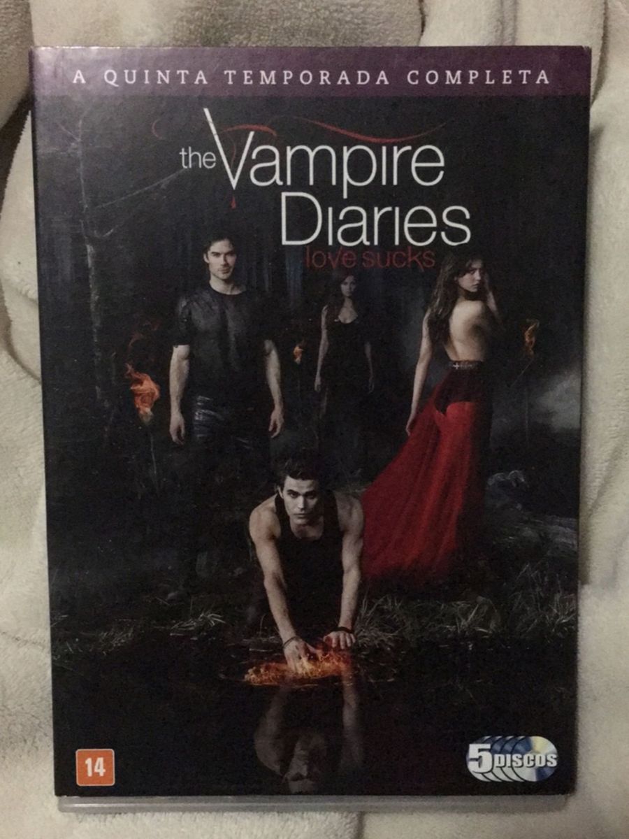 Dvd The Vampire Diaries - 5ª Temporada - 5 Discos | Filme e Série ...