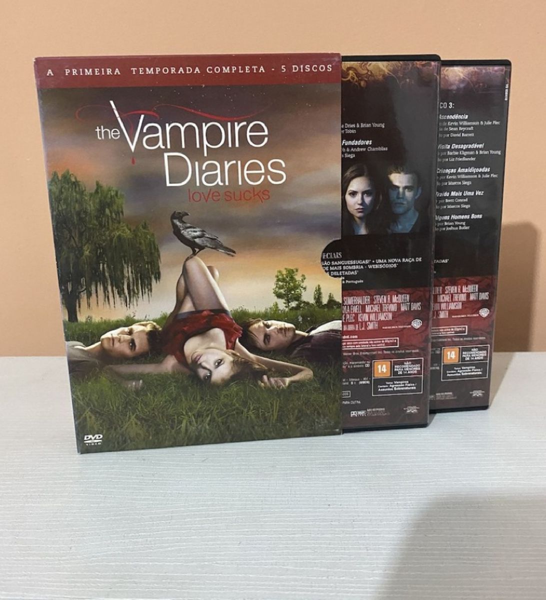 Dvd The Vampire Diaries Primeira Temporada | Filme e Série Dvd Nunca ...