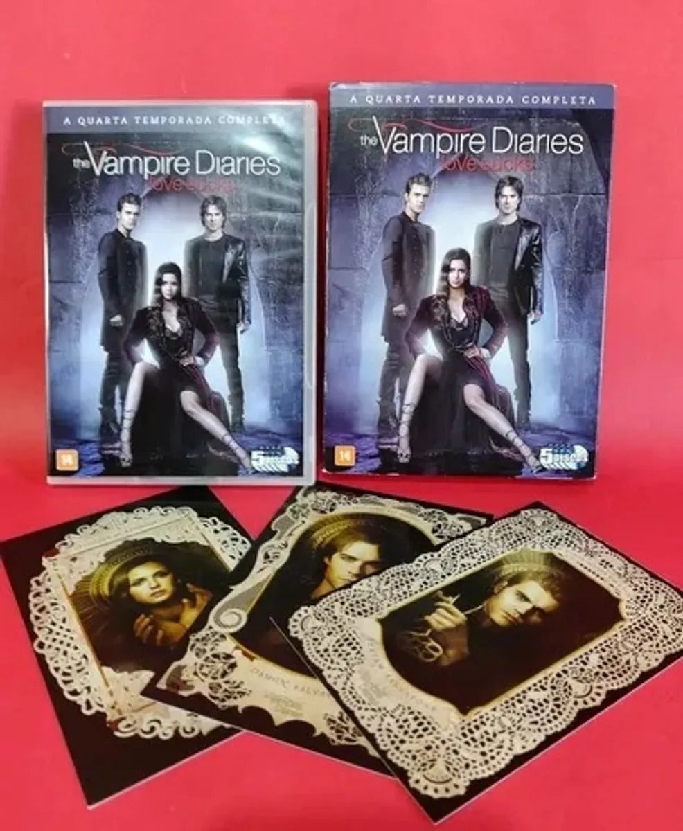 Dvd - The Vampire Diaries. Quarta Temporada Completa 5 Discos | Filme e ...