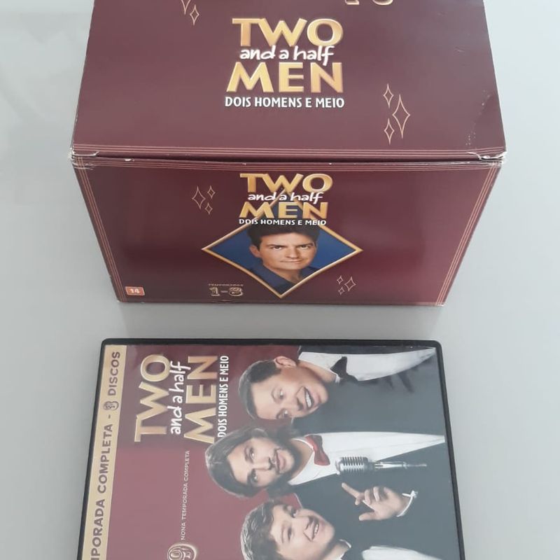 Dvd Two And a Half Men Box Dois Homens e Meio 1 a 9 Temporada