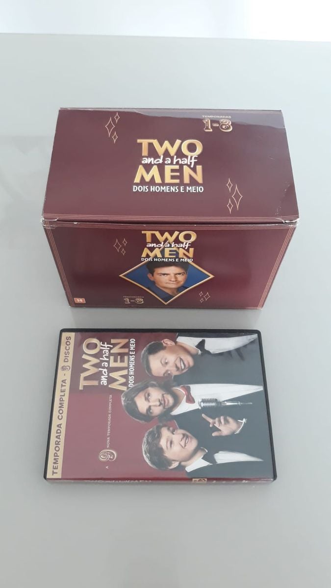Dvd Two And a Half Men Box Dois Homens e Meio 1 a 9 Temporada