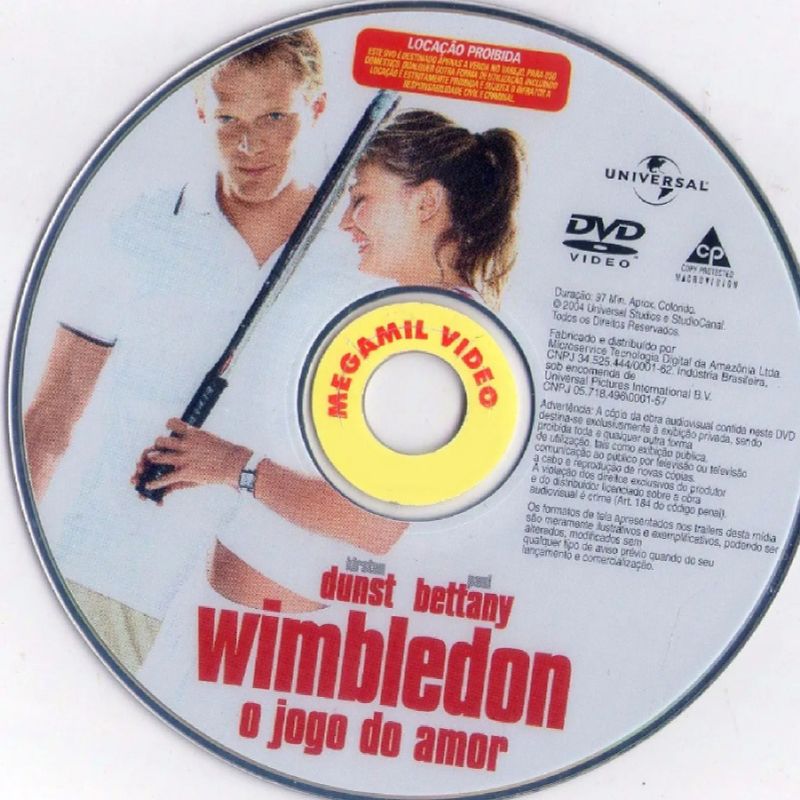 Wimbledon - O Jogo Do Amor (2004) Filme Dvd Original