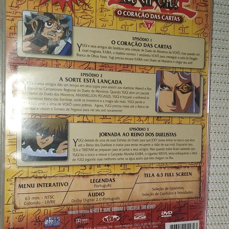 Yu-Gi-Oh! O Coração das Cartas – Volume 1 [DVD]