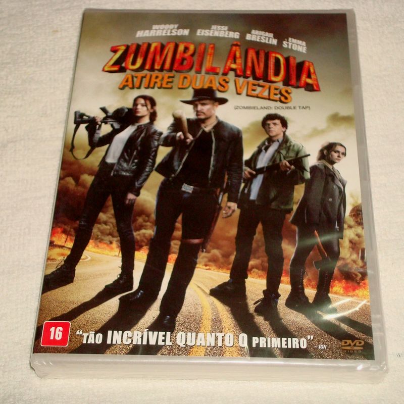 Dvd Zumbilândia Atire Duas Vezes Dvd Nacional e Original Lacrado