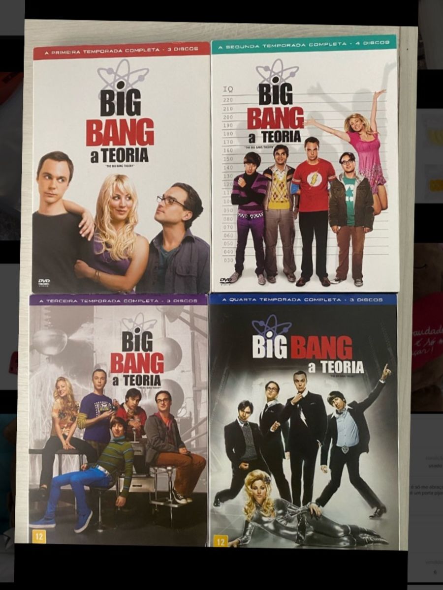 Dvds Big Bang a Teoria - 4 Temporadas | TV e Display Dvd Usado 61457642 ...