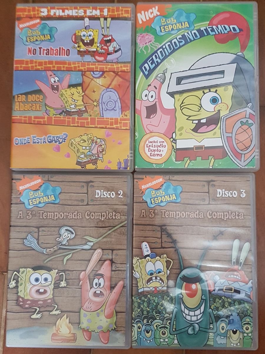 Dvds Bob Esponja Filme E Série Nickelodeon Usado 73614550 Enjoei 