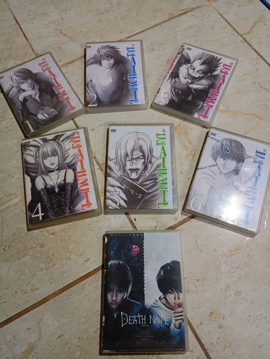 Dvds Death Note Volumes 1 a 6 e Filme | Item de Música Usado 140047837 ...